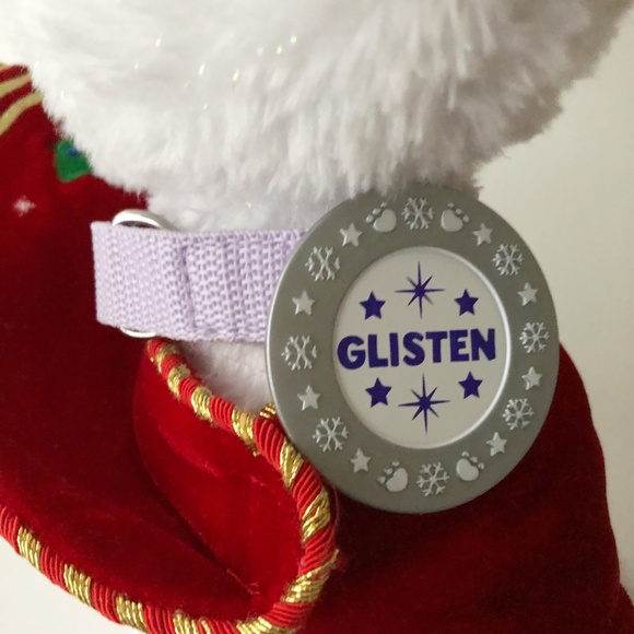Build A Bear GLISTEN Reindeer Plush w Red Velvet Cape Silver Antlers - Picture 6 of 10